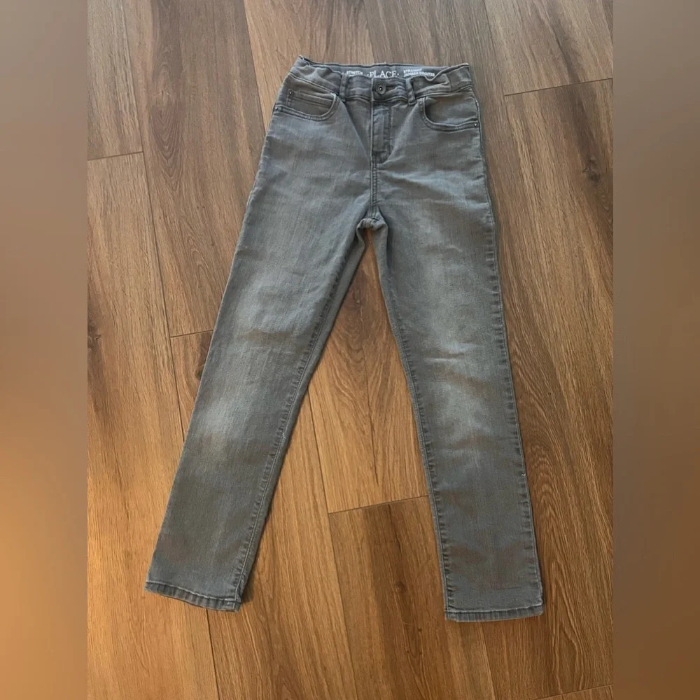 Children’s Place Boys Straight Jambe Jeans Gray Size 10